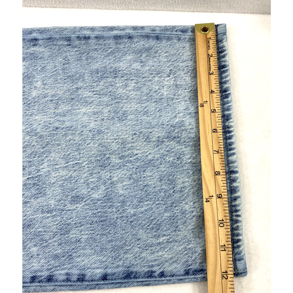Rewash Wide Leg Jeans Junior Size 11 Acid Wash Denim Crop Classic Rise Distress - Picture 11 of 12